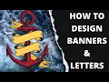 Tattoo Design Tutorial Banners and Lettering
