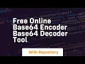 Free Online Base64 Encoder Base64 Decoder Tool