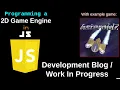 Development VLOG for a retro game engine Game1 for the Browser - example game Asteroids