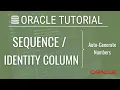 Oracle SQL Sequence and Identity Column iCodingTamil