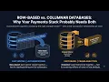 Row-Based vs Columnar Databases Why Your Payments Stack Probably Needs Both