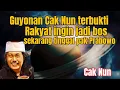 Lagu Guyonan Cak Nun terbukti, rakyat ingin jadi bos, tinggal pak Prabowo 
