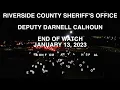 RSO Deputy Sheriff Calhoun procession - Inland Valley Hospital to Riverside County Coroner s Office