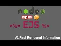 Node Module EJS Part Render Page with informations