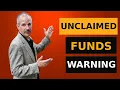Private Investigator reveals Unclaimed Money Warnings if you get a letter from a recovery service