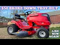 JUNKED 50 TROY-BILT PONY GETS FULLY REPAIRED LIKE NEW AGAIN