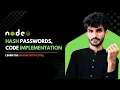Hashing Code Implementation in Node js Password Hashing with bcrypt