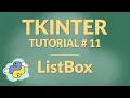 Tkinter Tutorial 11 ListBox