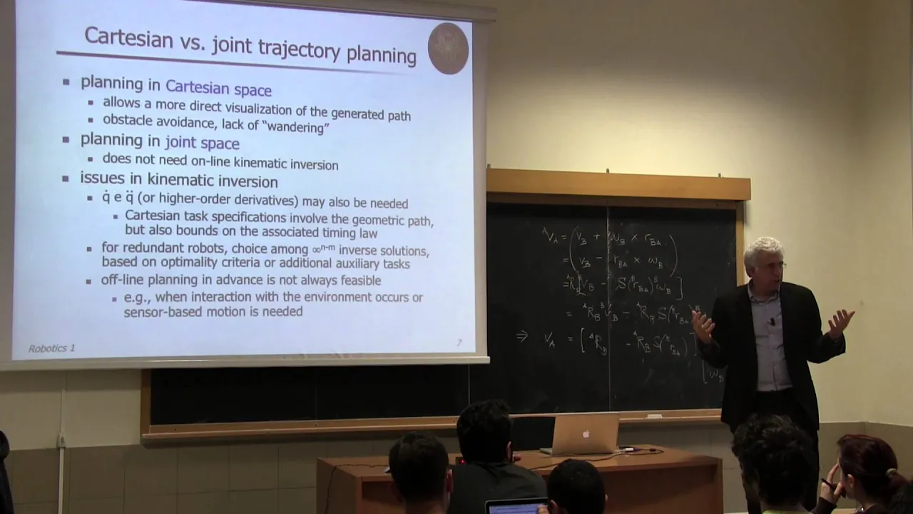 Robotics 1 - Prof. De Luca Lecture 27 (5 Dec 2014)