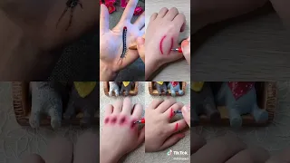 اروع رسمات جروح على الأيد 