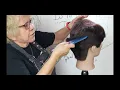 A to Z Cosmetology Wedge Haircut going into a Fade