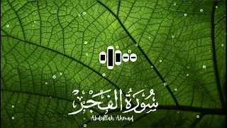 سورۃ الفجر راحة نفسية القارئ عبد الله احمد شعبان 