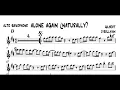 Download Lagu ALONE AGAIN (NATURALLY) partitura para saxo alto, tenor