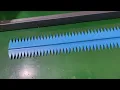 Download Lagu PU homogenous clean belt pitch finger cutting punching machine with thin teeth