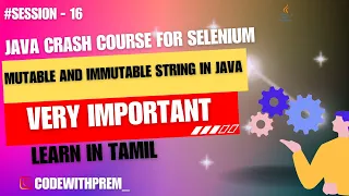 Mutable and Immutable string in java 16 code with prem