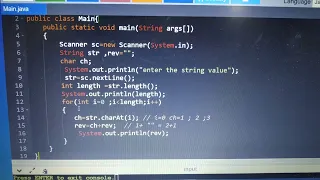 program to reverse a string using scanner class