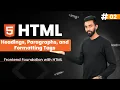 HTML Headings Paragraphs Formatting Tags Day 2 Fronted Foundation with HTML