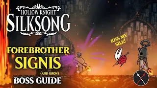 forebrothers signis and gron boss guide hollow knight silksong boss fight no damage 