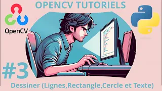 OpenCV Python Tutorial - Drawing Lines Rectangles Circles and Text