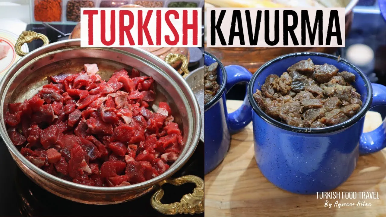 How To Make Turkish Kavurma / Cooked Meat Log
