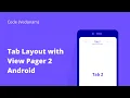 Use TabLayout with ViewPager2 Add swipe to change tabs in Android