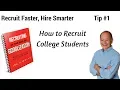 Recruitment Tip 1 How to Recruit College Students by Ira S Wolfe