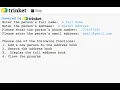 Address Book Python Program