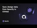 Sync design tokens and assets from Specify to GitHub