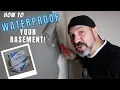 How to WATERPROOF your Basement walls