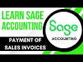 Sage Accounting Tutorial Recording Customer Payments