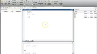 MATLAB Introduction Using the Editor