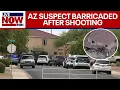 BREAKING Suspect barricaded after shooting at police in Arizona