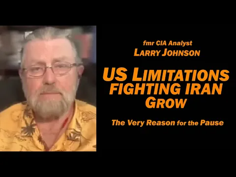 US Limitations Fighting Iran Grow /fmr CIA Analyst Larry Johnson