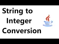 String to Integer in java How to convert String to Integer in java