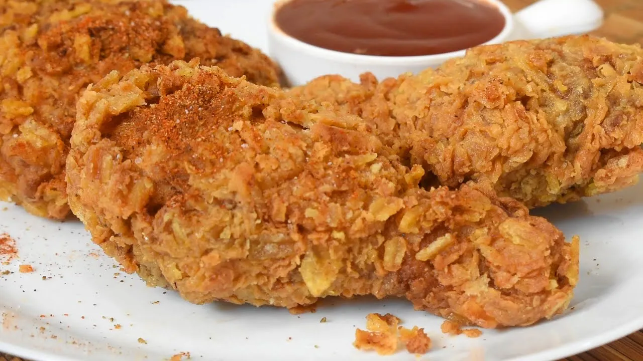 KFC style lays max fried chicken recipe by Lively cooking