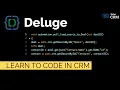 Zoho Deluge Functions Beginner Tutorial Write your first Script EASY