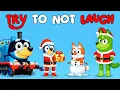 Lagu BLUEY TRY NOT TO LAUGH💀 - Brainrot Christmas😂