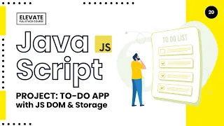 JS Build a To-Do App with JavaScript CRUD Local Storage JS Elevate Ep 20