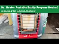 Mr Heater Portable Propane Heater 9000 BTU Unboxing Indoor Outdoor Use Review