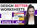 How to Make a Worksheet Look Good My Tips From Designing Hundreds of Worksheets for Educators