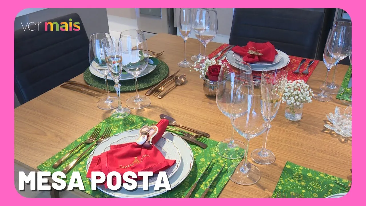 Mesa posta para o natal: Aprenda como organizar e decorar sua mesa