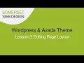 Editing Page Layout with the Avada Theme in Wordpress