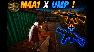 m4a1 x ump new gameplay video op gaming yt free fire telugu