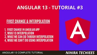 Interpolation in angular first change in angular app Angular 13 tutorial
