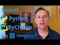 Install Python and PyCharm on Windows