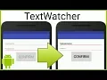 Disable Button When EditText Is Empty TextWatcher - Android Studio Tutorial