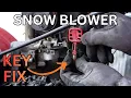 Snow Blower Key and Ignition Switch Repair
