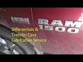 4th Gen RAM 1500 Differentials and Transfer Case lube service