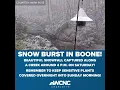 Snowburst in Boone North Carolina