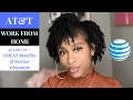 Work from home with AT T - 47 Benefits Equipment Discounts Day 4 of 20 WFH Jobs